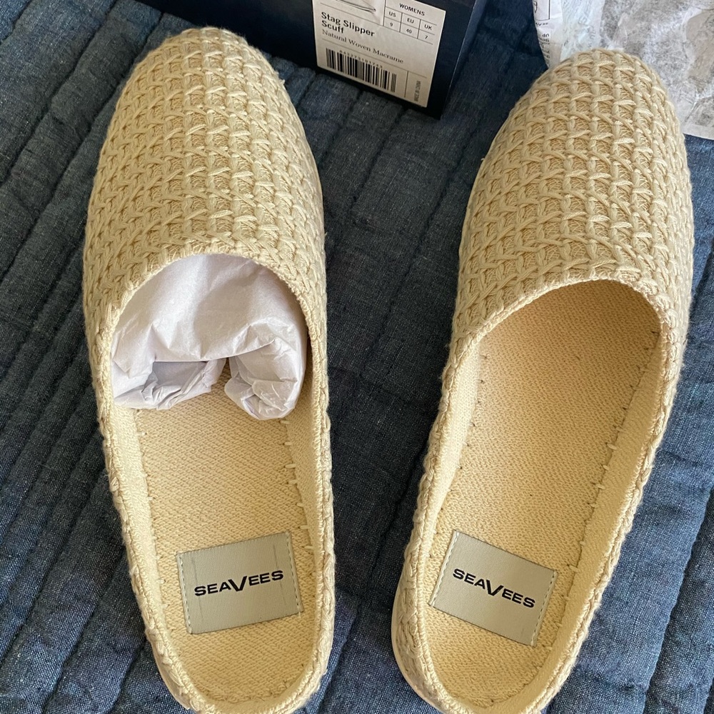 BNWB SeaVees Stag Scuff Slippers sz 9